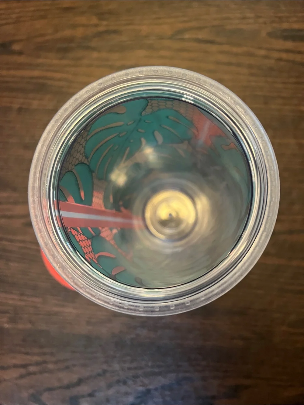 Green Tropical Leaf Starbucks Tumbler